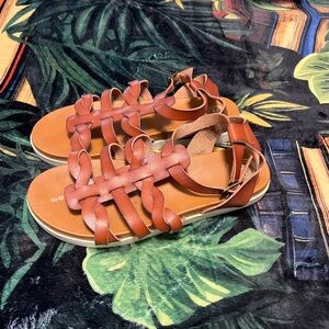 Wonder Nation Tan Woven Sandals